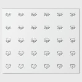 Congrats add name message wedding newly wed couple ラッピングペーパー