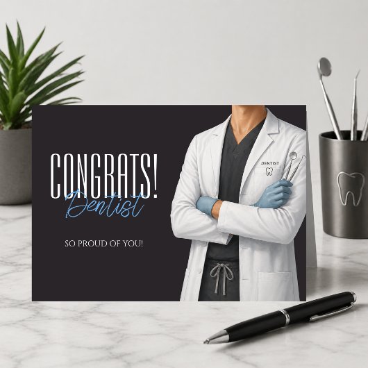 Congrats Dentist Graduation Greeting Card サンキューカード