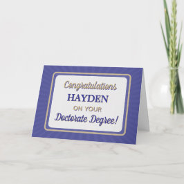 Congrats! Doctorate Degree Graduation card サンキューカード