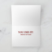 Congrats! Doctorate Degree Graduation card サンキューカード (内部)