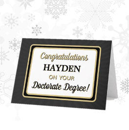 Congrats! Doctorate Degree Graduation card サンキューカード