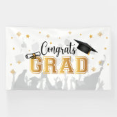 Congrats GRAD banner backdrop graduation 横断幕 (横)