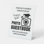 Congrats Grad Graduation Photo Guest Book 台座サイン (正面)