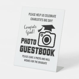 Congrats Grad Graduation Photo Guest Book 台座サイン