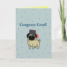 Congrats Grad Pug カード