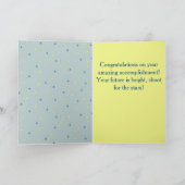 Congrats Grad Pug カード (内部)