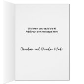 Congrats Grad Watercolor Hat and Cake (内側 (右))