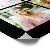 Congrats Graduate 31 Photo Collage Custom Color ポスター (角)