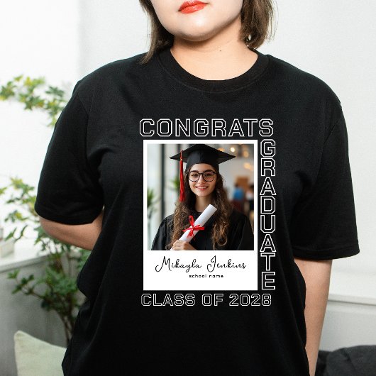 Congrats Graduate Matching Family Custom Photo Tシャツ
