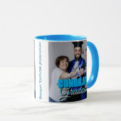 Congrats Graduate Modern Simple Custom Photo Mug  マグカップ (正面右)