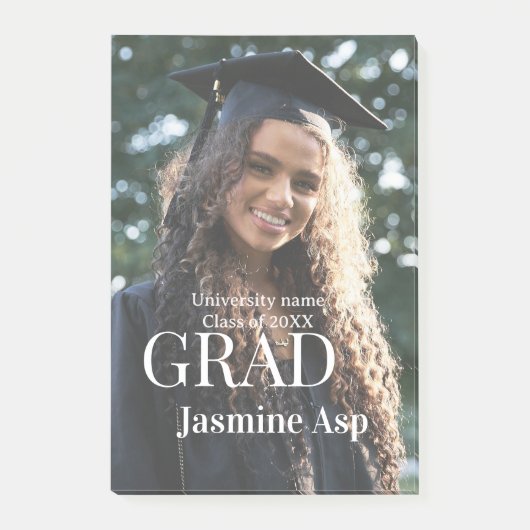 Congrats graduate name university name class 20XX ポストイット (正面)