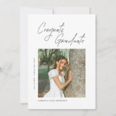 Congrats Graduate Photo Graduation Announcement 案内状 (正面)