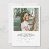 Congrats Graduate Photo Graduation Announcement 案内状 (裏面)