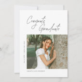 Congrats Graduate Photo Graduation Announcement 案内状 (正面)