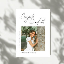 Congrats Graduate Photo Graduation Announcement 案内状