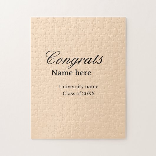Congrats graduate university name class of 20XX na ジグソーパズル (縦)