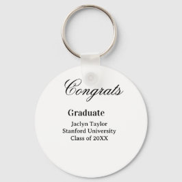Congrats graduation name university name class of  キーホルダー