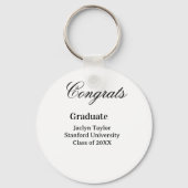 Congrats graduation name university name class of  キーホルダー (裏面)