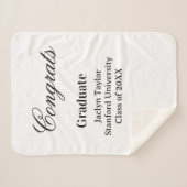Congrats graduation name university name class of  シェルパブランケット (正面(横))