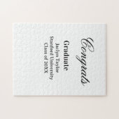 Congrats graduation name university name class of  ジグソーパズル (横)