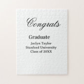 Congrats graduation name university name class of  ジグソーパズル (縦)
