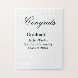 Congrats graduation name university name class of  ジグソーパズル