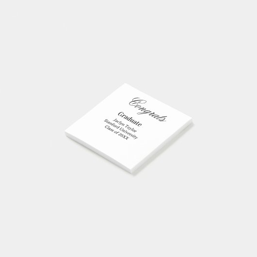 Congrats graduation name university name class of  ポストイット (アングル)