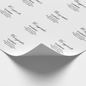 Congrats graduation name university name class of  ラッピングペーパー (角)