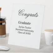 Congrats graduation name university name class of  台座サイン (インサイチュ)