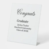 Congrats graduation name university name class of  台座サイン (正面)