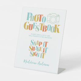 Congrats Graduation Photo Guestbook 台座サイン