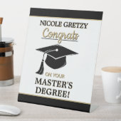 Congrats! Master's Degree Graduation  台座サイン (インサイチュ)
