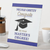 Congrats! Master's Degree Graduation  台座サイン (インサイチュ)