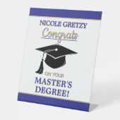 Congrats! Master's Degree Graduation 台座サイン (正面)