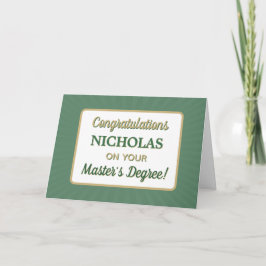Congrats! Master's Degree Graduation card サンキューカード