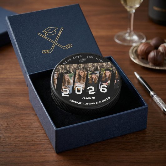 Congrats Name Party Graduation Class Off.. Favor  アイスホッケーパック