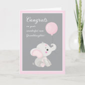 Congrats! New Granddaughter greeting card カード (正面)