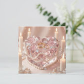 Congrats Newlyweds | 結晶のケーキと指輪 カード (スタンド正面)