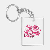 Congrats on passing your checkride! キーホルダー (正面左)