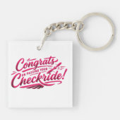 Congrats on passing your checkride! キーホルダー (裏面)