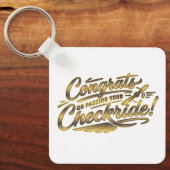 Congrats on passing your checkride! キーホルダー (正面)