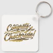 Congrats on passing your checkride! キーホルダー (裏面)