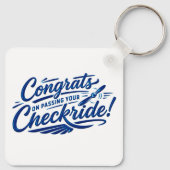 Congrats on passing your checkride! キーホルダー (裏面)