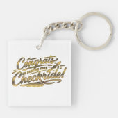 Congrats on passing your checkride! キーホルダー (裏面)