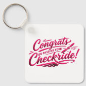 Congrats on passing your checkride! キーホルダー (正面)