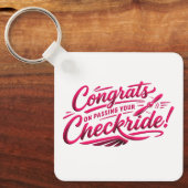 Congrats on passing your checkride! キーホルダー (正面)