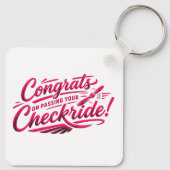 Congrats on passing your checkride! キーホルダー (裏面)