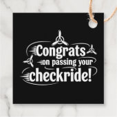 Congrats on passing your checkride! フェイバータグ (裏面)