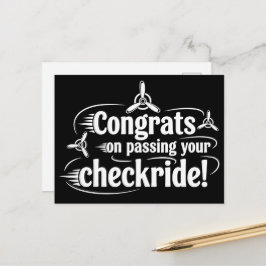 Congrats on passing your checkride! ポストカード