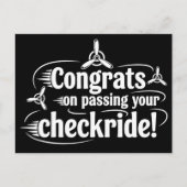 Congrats on passing your checkride! ポストカード (正面)